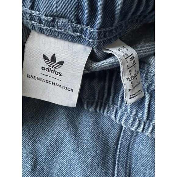 Adidas x KSENIASCHNAIDER Fringe Denim Joggers – Women’s - Picture 6 of 8